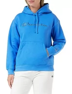 Bluzy damskie - Champion Damska bluza z kapturem, niebieski, M - miniaturka - grafika 1