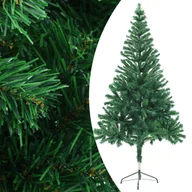 Choinki - vidaXL Sztuczna choinka z lampkami LED i bombkami, 150 cm, 380 gałązek - miniaturka - grafika 1