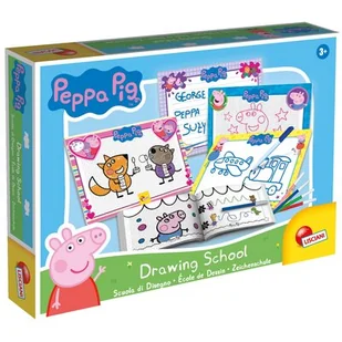 Lisciani Szkoła rysowania Świnka Peppa - - Zabawki kreatywne - miniaturka - grafika 1