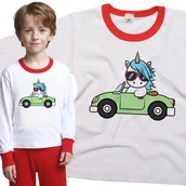 Piżamy dla dziewczynek - Piżama dziecięca Jednorożec Unicorn W Aucie 98/104 - VoloDonum - miniaturka - grafika 1