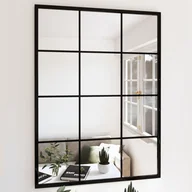 Lustra - vidaXL Lustro ścienne, 80 x 60 cm, metal - miniaturka - grafika 1