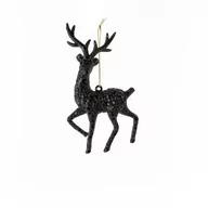 Bombki - Zawieszka renifer 14,5 cm czarna - miniaturka - grafika 1