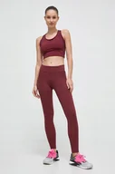 Legginsy - REEBOK LEGGINSY DAMSKIE R.1X BORDO DŁUGOŚĆ 7/8 - miniaturka - grafika 1