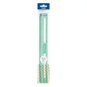 Linijki, ekierki - Linijka 30 cm MILAN NEW LOOK zielona - miniaturka - grafika 1