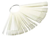 Akcesoria do paznokci - Wzornik Wachlarz Koło Próbnik 50 szt. Mleczny - miniaturka - grafika 1