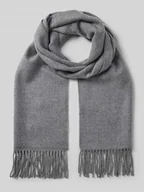 Apaszki i szaliki męskie - Szal z frędzlami - miniaturka - grafika 1