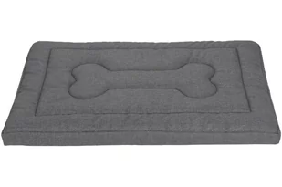 Legowisko materac dla psa Welsti ciemny szary gładki kość XL 130x90 wigofil - Legowiska dla psów - miniaturka - grafika 1