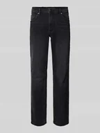 Spodnie męskie - Jeansy o kroju regular fit z wpuszczanymi kieszeniami - miniaturka - grafika 1