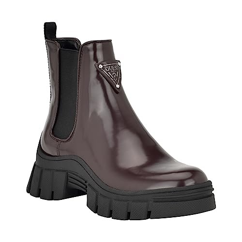GUESS Damskie botki Hestia, Ciemnoczerwony, 7.5