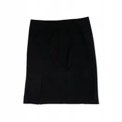 Spódnice - Czarna gładka spódnica damska BLACK LABEL L - miniaturka - grafika 1