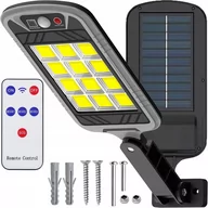Lampy ogrodowe - MOCNA LAMPA SOLARNA 400W LED ULICZNA Z CZUJNIKIEM ZMIERZCHU I RUCHU +PILOT - miniaturka - grafika 1