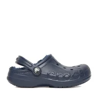 Buty dla chłopców - Klapki Crocs C-BAYA LINED CLOG K 207500-463 Granatowy - miniaturka - grafika 1