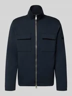 Bluzy męskie - Bluza rozpinana o kroju regular fit z mieszanki bawełny - miniaturka - grafika 1