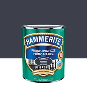 Farby do metalu - Farba do metalu prosto na rdzę antracyt półmat 0.7 l Hammerite - miniaturka - grafika 1