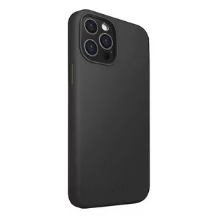 Uniq UNIQ etui Lino Hue iPhone 12 Pro Max 6,7" czarny/ink black Antimicrobial - Etui i futerały do telefonów - miniaturka - grafika 2