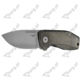 Nóż składany LionSteel Nano Green Canvas Micarta, Satin CPM MagnaCut (NA01 CVG) - Noże - miniaturka - grafika 2