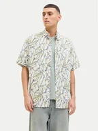 Koszule męskie - Jack&Jones Koszula Joshua 12271089 Écru Wide Fit - miniaturka - grafika 1