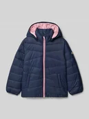Kurtki i płaszcze dla dziewczynek - Kurtka pikowana z kapturem model ‘MARBLE’ - miniaturka - grafika 1