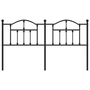 Metalowe wezgłowie, czarne, 180 cm Lumarko! - Inne meble do sypialni - miniaturka - grafika 4