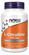 Witaminy i minerały dla sportowców - Now Foods L-Citrulline 750 mg 90 vcaps - miniaturka - grafika 1