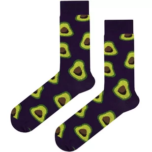 Skarpety fioletowe awokado EM 36 - EM Men's Accessories - Skarpetki męskie - miniaturka - grafika 1
