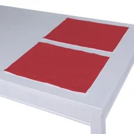 Obrusy i serwetki - Dekoria pl pl Podkładka 2 sztuki czerwony 40 x 30 cm Quadro 403-136-19 - miniaturka - grafika 1