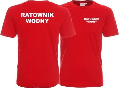 Promostars LPP - Koszulka męska RATOWNIK WODNY czerwona