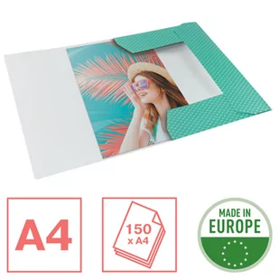 Teczka kartonowa z gumką Colour`Breeze A4 zielona 628493 ESSELTE - Segregatory - miniaturka - grafika 2