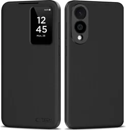 Tech-Protect Etui z klapką Smart Wallet do Galaxy S25 Edge, czarne - Etui i futerały do telefonów - miniaturka - grafika 1