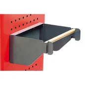 Wózki magazynowe - B2B Partner Uchwyt na papier do wózka warsztatowego GÜDE, 250 x 333 x 150 mm, antracyt 401240 - miniaturka - grafika 1