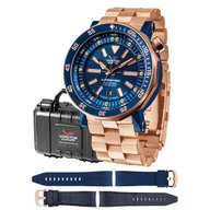 Zegarki męskie - Zegarek Męski Vostok Europe NH35A-620E632BRG różowe złoto - miniaturka - grafika 1