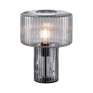 Lampy stojące - Paul Neuhaus Designerska lampa stołowa dymione szkło - Andro - miniaturka - grafika 1