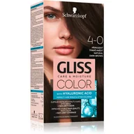 Farby do włosów i szampony koloryzujące - Schwarzkopf Gliss Color Krem koloryzujący nr 4-0 Naturalny Ciemny Brąz 1op. SO_111659 - miniaturka - grafika 1