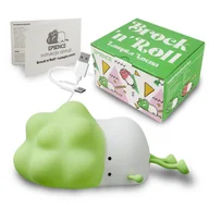 Lampy stojące - LAMPKA NOCNA DLA DZIECI BROKUŁ SYLIKON ZIELONY - miniaturka - grafika 1