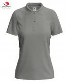 Koszulki i topy damskie - Stedman Polo Women Grey Heather XXL - miniaturka - grafika 1