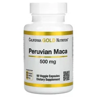 Suplementy naturalne - California Gold Nutrition Peruwiańska Maca (organiczna) 500 mg 90 kaps. - miniaturka - grafika 1