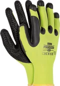 Rękawice robocze - Reis FROGGER - rękawice ochronne powlekane miękkim tworzywem TPE, zakończone ściągaczem - 10. - miniaturka - grafika 1