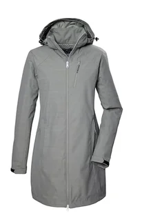 killtec Damska kurtka softshell z odpinanym kapturem KOS 57 WMN SFTSHLL PRK, jasnooliwkowa, 50, 42854-000 - Kurtki damskie - miniaturka - grafika 1