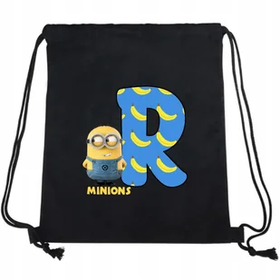 Worek Plecak Czarny EKO Bawełniany MINIONKI MINIONS "R" Do Przedszkola Wz - Plecaki worki Worek Plecak Czarny EKO Bawełniany MINIONKI MINIONS "R" Do Przedszkola Wz - Plecaki worki - miniaturka - grafika 1