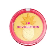 Rozświetlacze do twarzy i ciała - MAKE UP REVOLUTION I Heart Revolution Rozświetlacz Fruity Highlighter Pineapple 736754 - miniaturka - grafika 1