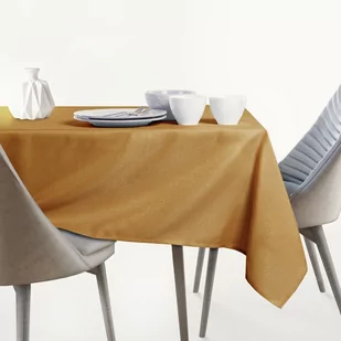 Obrus Empire Złoty Gładki Klasyczny 120x160 owal AmeliaHome - TCLOTH/AH/EMPIRE/HMD/GOLD/O120X160 - Obrusy i serwetki - miniaturka - grafika 2