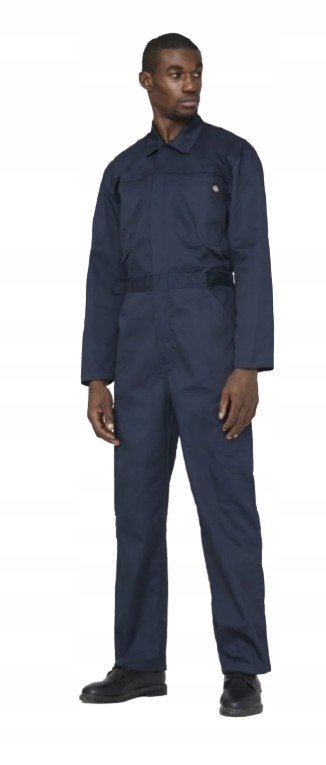 DICKIES GRANATOWY KOMBINEZON CASUAL PROSTY NA ZAMEK XL 6BA