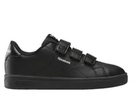 Buty dla dziewczynek - Buty dziecięce Reebok 100233076 REEBOK COURT CLEAN HOOK & LOO Czarne - miniaturka - grafika 1