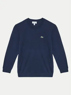Lacoste Sweter AJ1121 Granatowy Regular Fit - Swetry dla chłopców - miniaturka - grafika 1