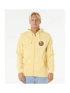 Bluzy męskie - Bluza RIP CURL Wettie Passage Icon Zip Thru żółty S - miniaturka - grafika 1
