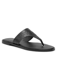 Klapki i japonki damskie - Calvin Klein Japonki Almond Flat Tp Slide Hf HW0HW01159 Ck Black BAX - miniaturka - grafika 1