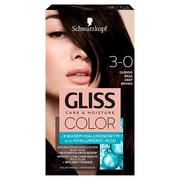 Farby do włosów i szampony koloryzujące - Schwarzkopf Gliss Color Krem koloryzujący nr 3-0 Głęboki Brąz 1op. SO_111658 - miniaturka - grafika 1