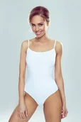 Bielizna nocna - Body Damskie Na Cienkich Ramiączkach Paola Eldar Gładkie Białe  Xl - miniaturka - grafika 1