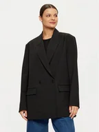 Marynarki i żakiety damskie - Calvin Klein Jeans Marynarka J20J224714 Czarny Regular Fit - miniaturka - grafika 1