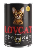 Mokra karma dla kotów - Lovcat Pure Beef puszka 400g - miniaturka - grafika 1